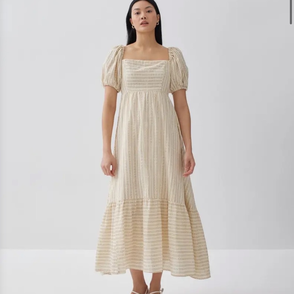 Love Bonito Cream Midi Dress